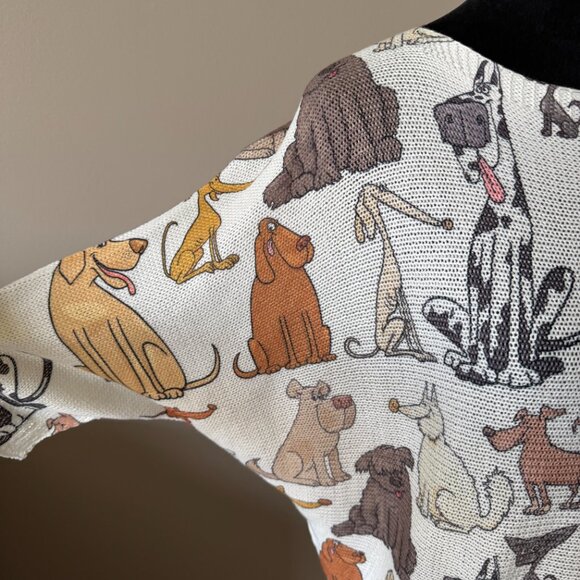 Made in Italy One-Size Cat Lovers Lightweight Dolman Sleeve Sweater - Picture 5 of 6